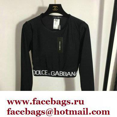 D & G logo printed sports suit black 2022 - Click Image to Close